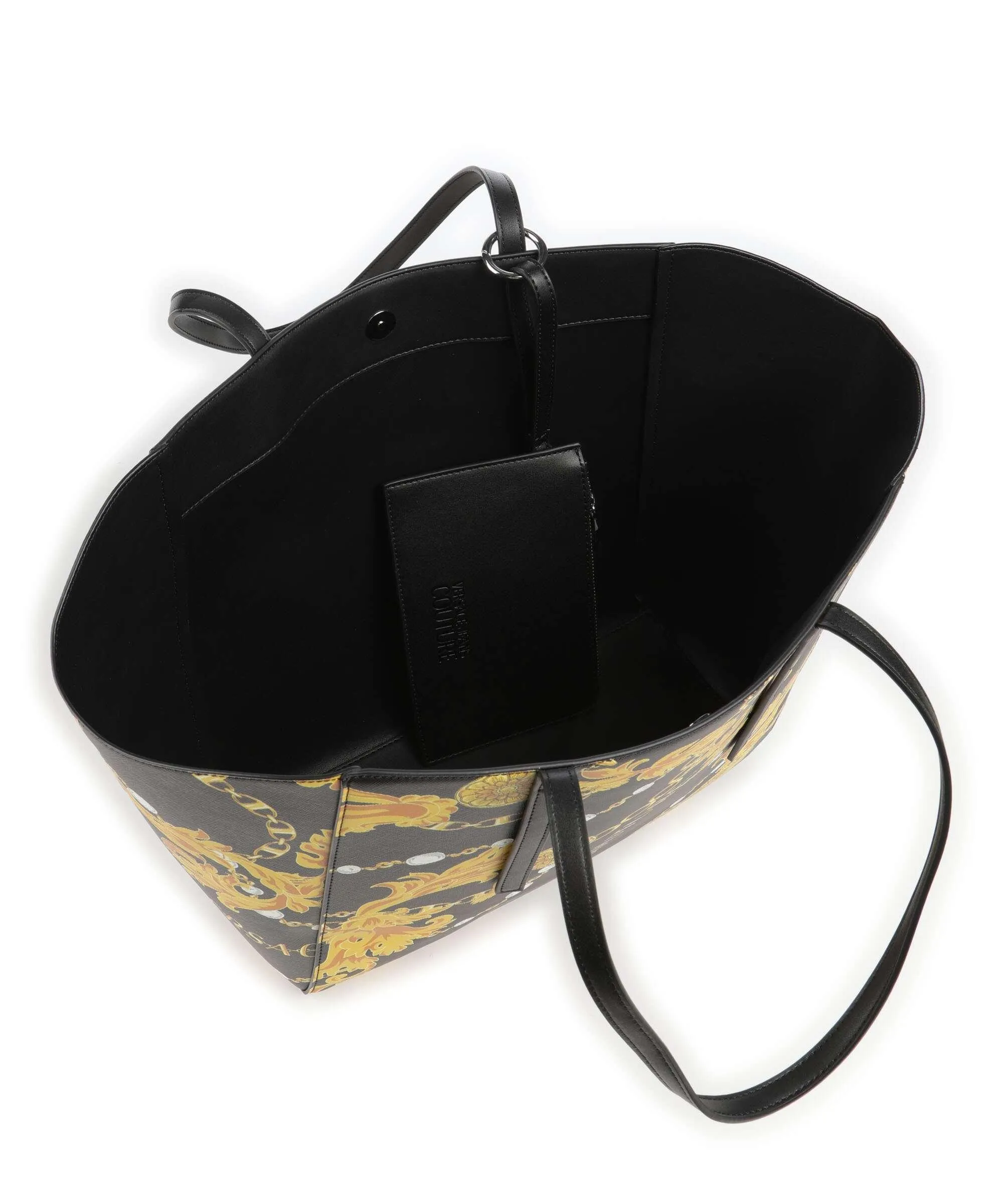  Versace Jeans Couture Graphic Borsa shopper pelle sintetica nero  