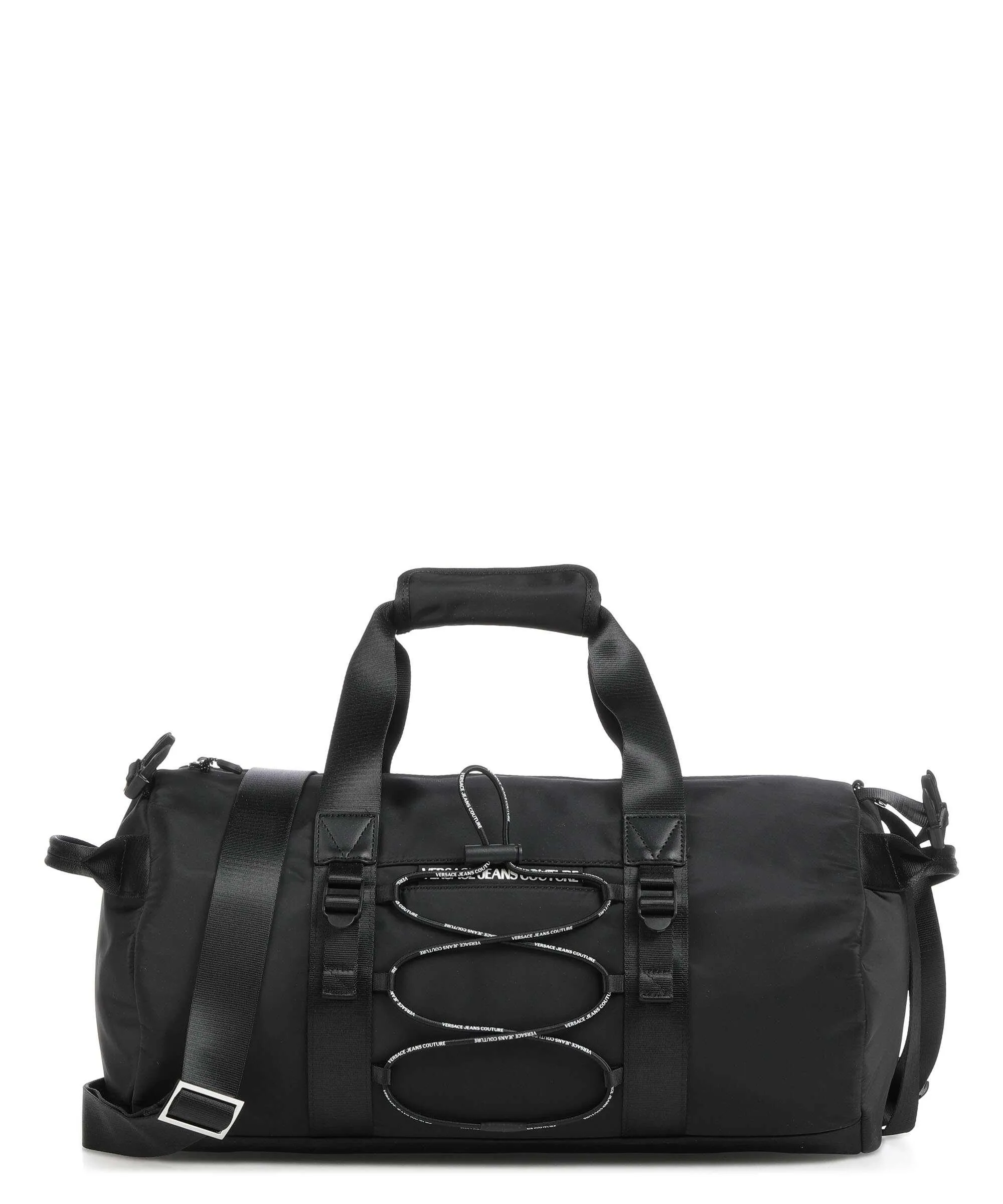  Versace Jeans Couture Laces Logo Borsone da weekend nero 45 cm  