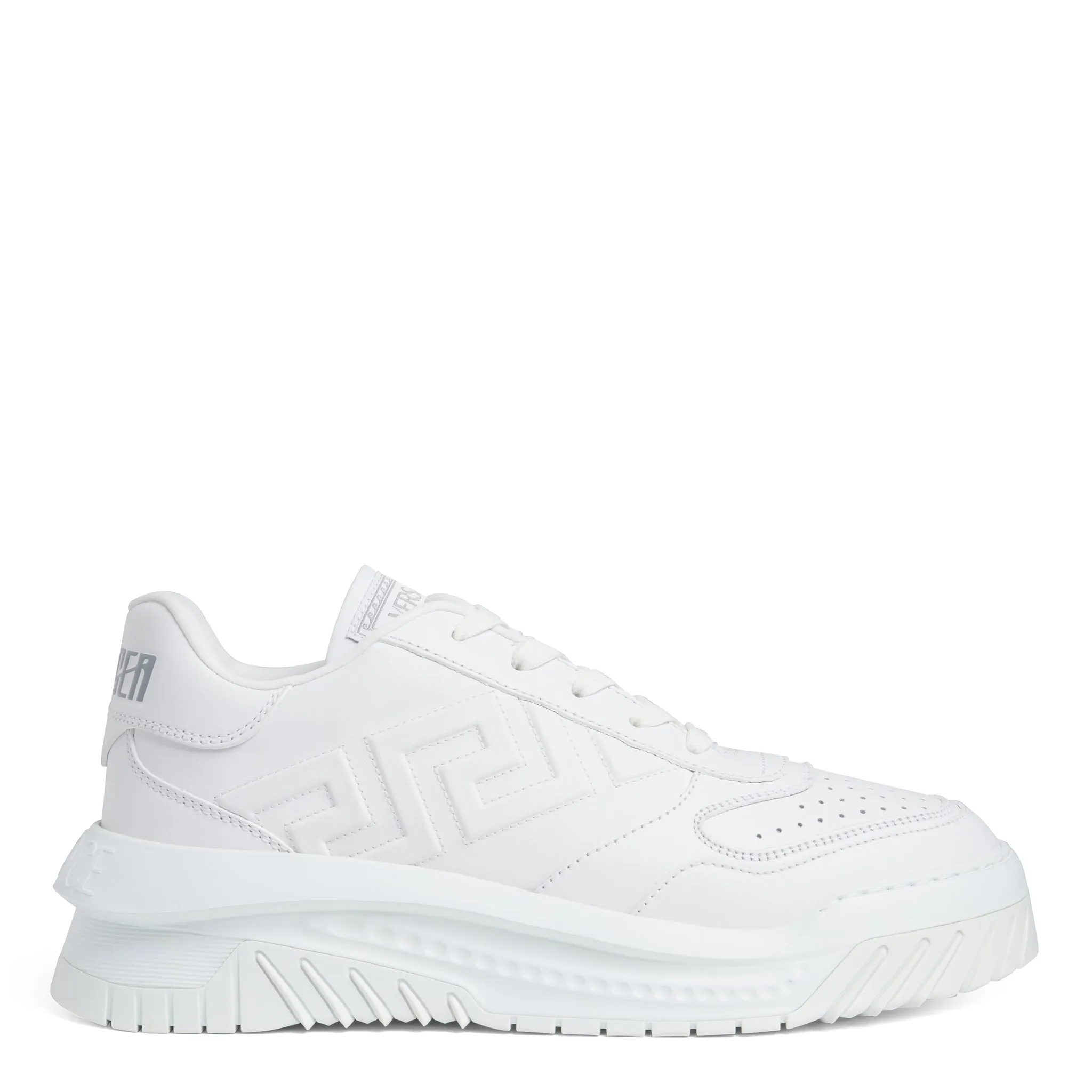 VERSACE  Sneakers ''Odissea Greca'' in pelle bianca
