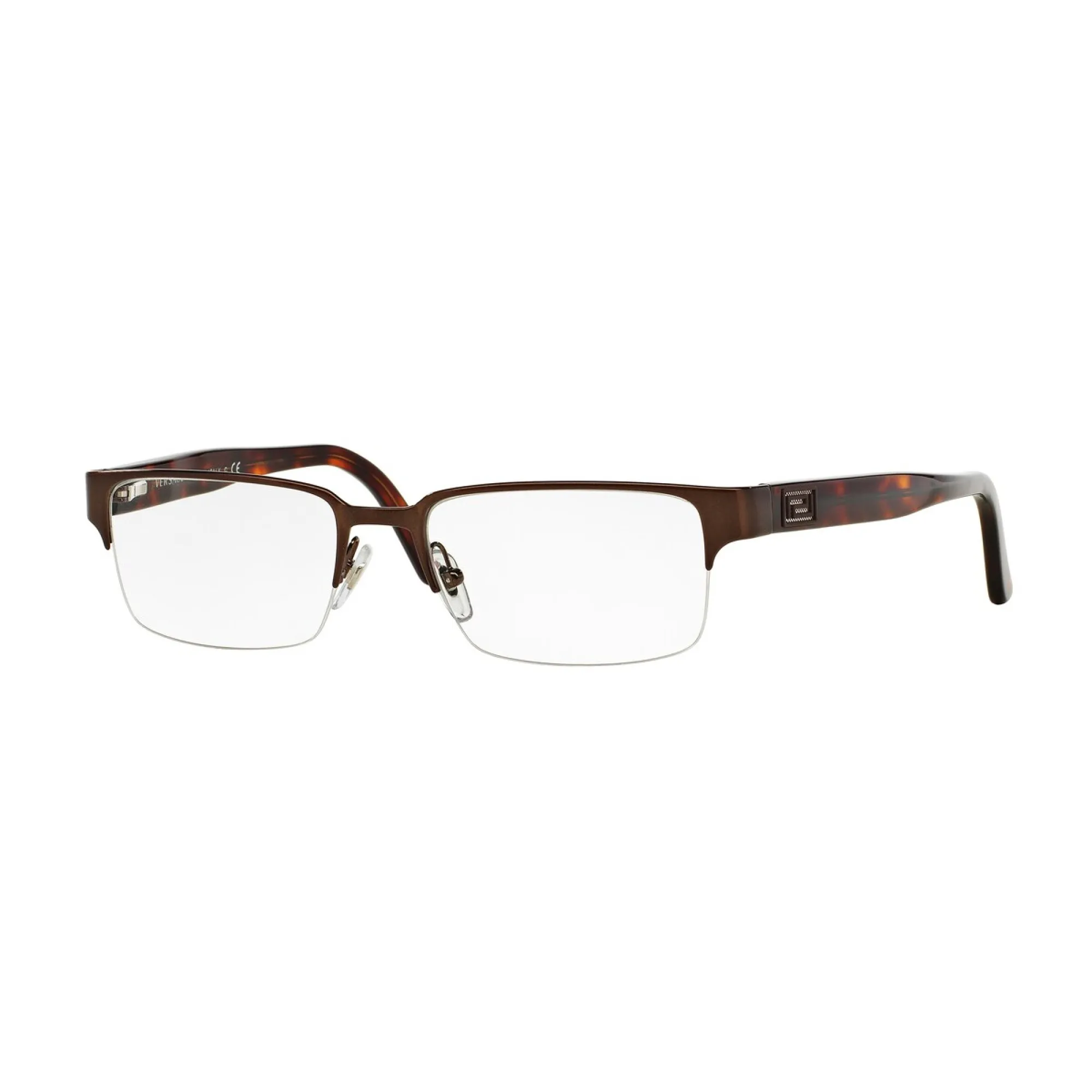   Versace VE 1184 - 1269 Spazzolato Marrone | Occhiale Da Vista Uomo 