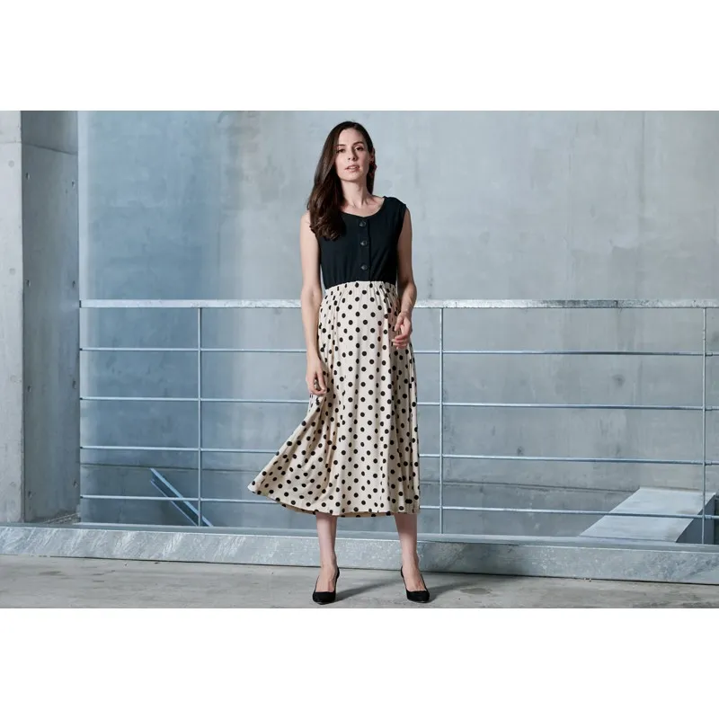 Vestito a pois premaman e allattamento