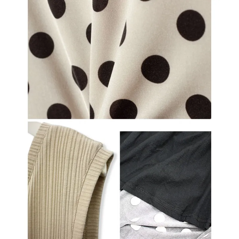 Vestito a pois premaman e allattamento