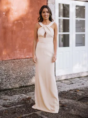 VESTITO BEIGE LUNGO