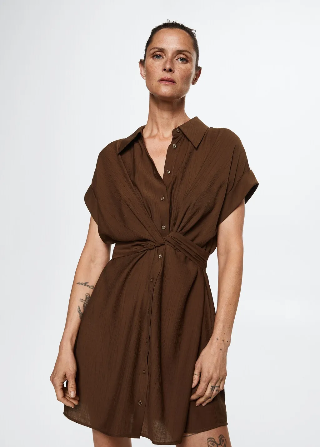 Vestito camicione fiocco