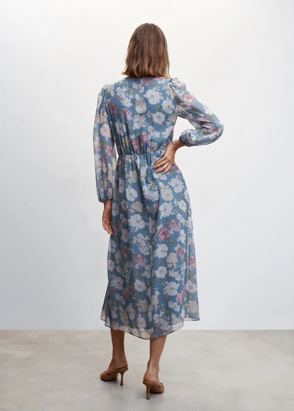 Vestito chiffon floreale
