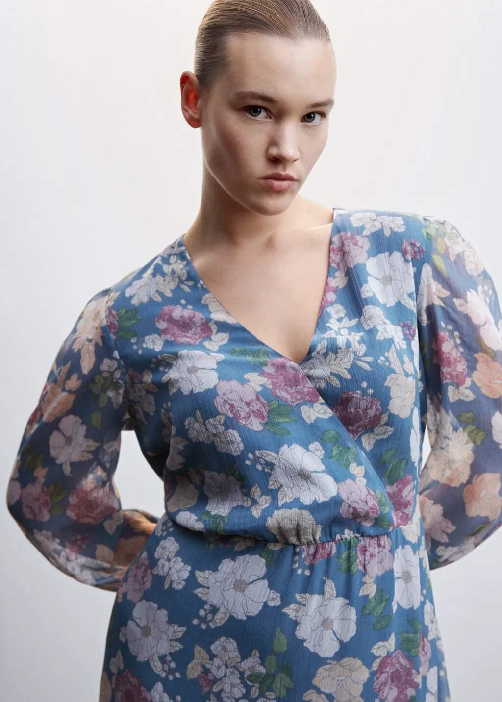 Vestito chiffon floreale