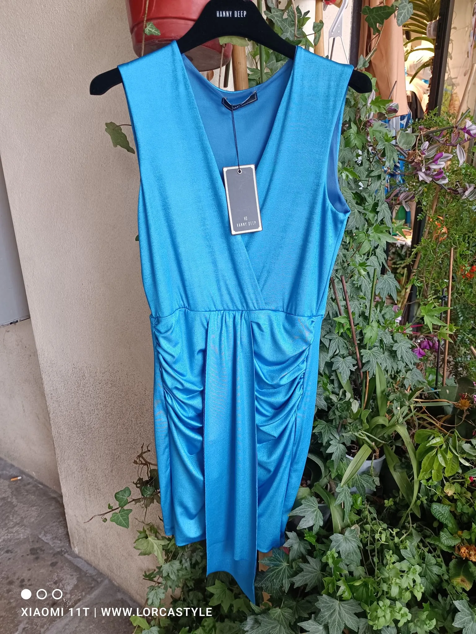 Vestito corto blu