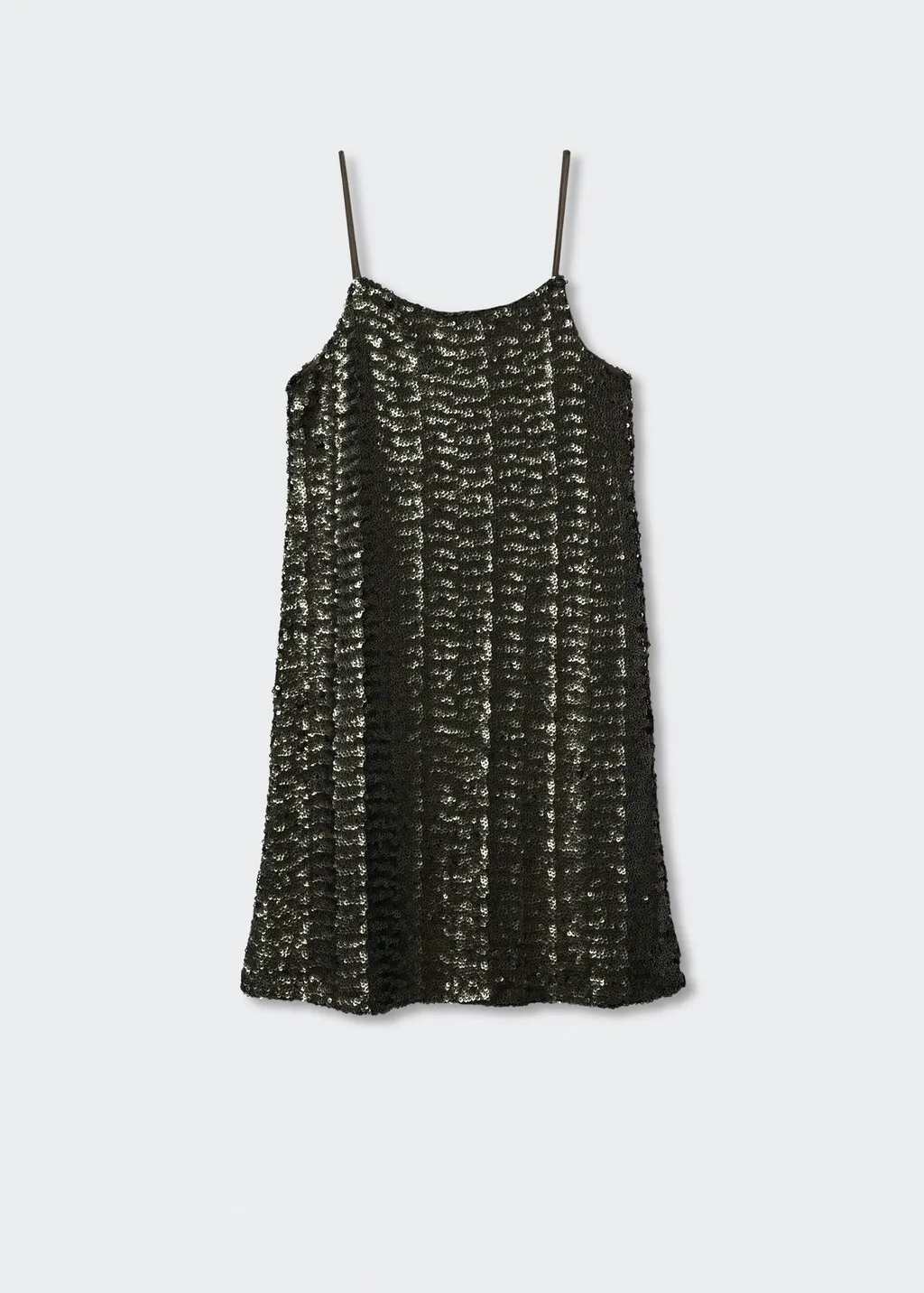Vestito corto paillettes semitrasparente