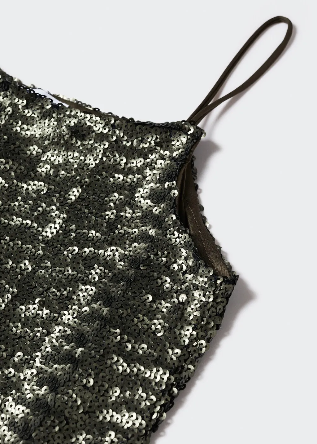 Vestito corto paillettes semitrasparente