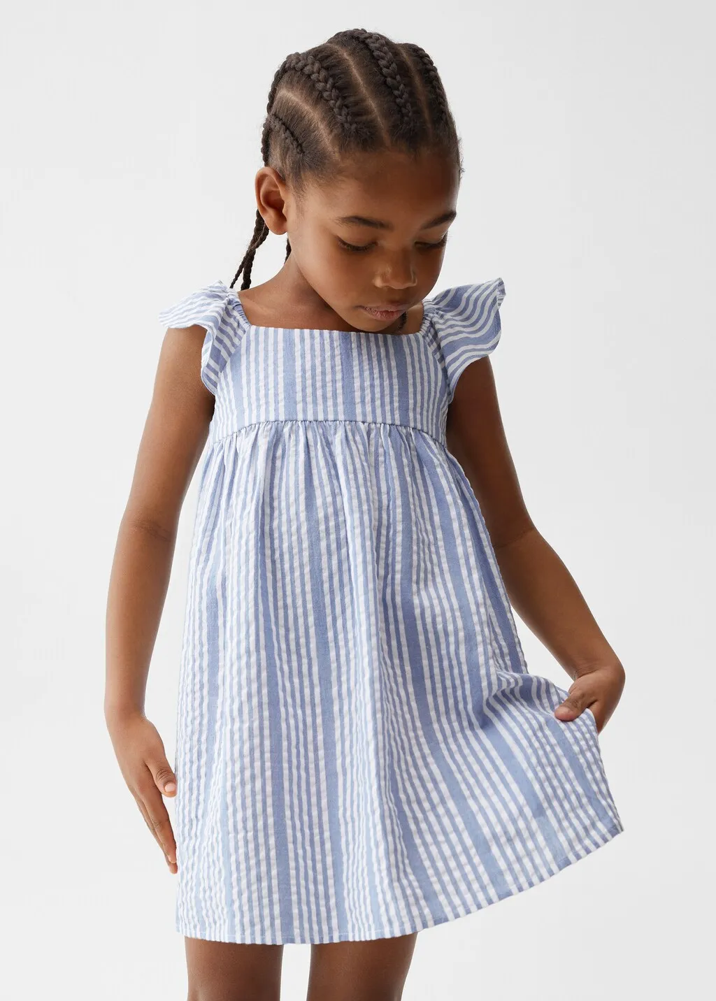 Vestito cotone righe