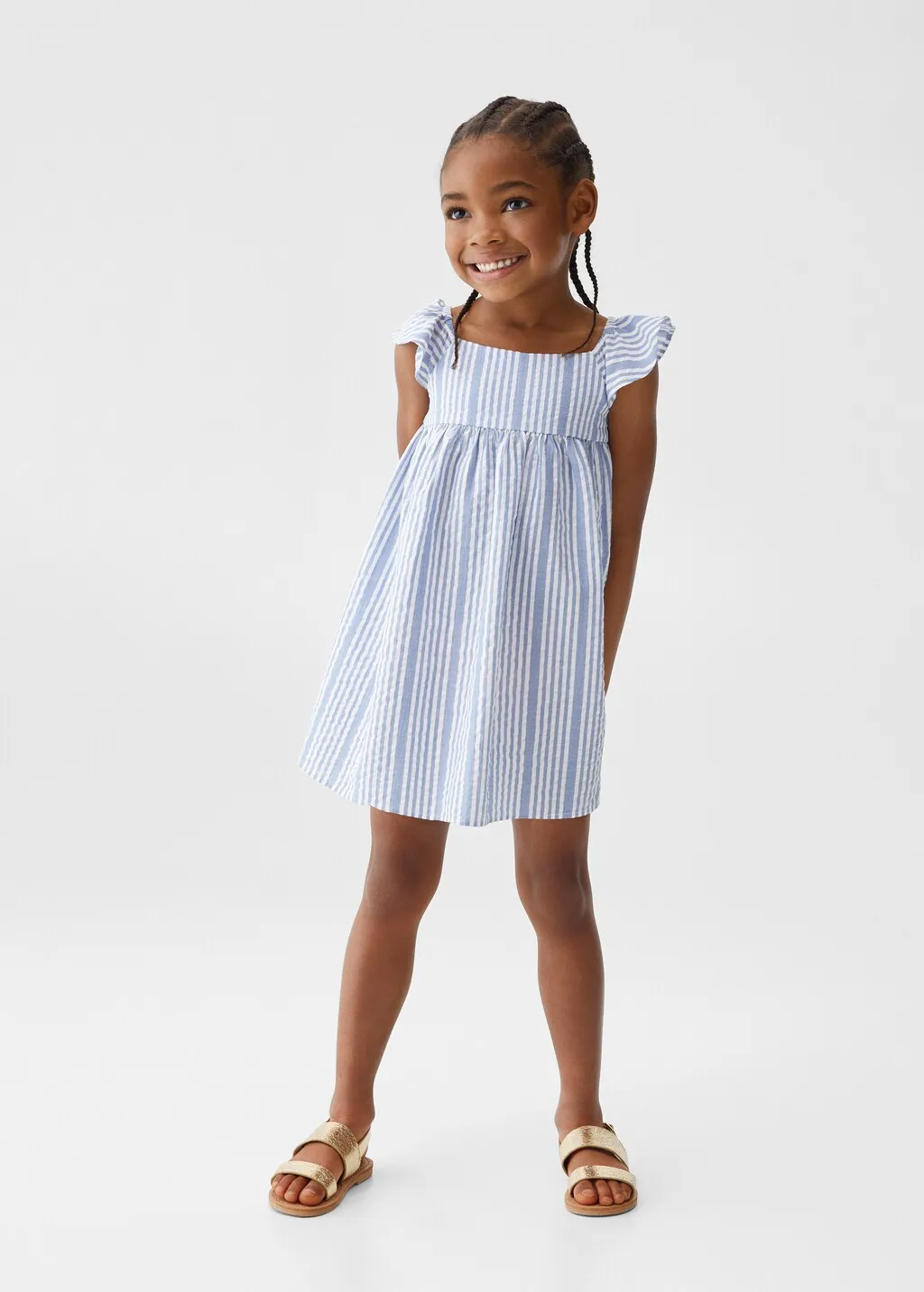 Vestito cotone righe