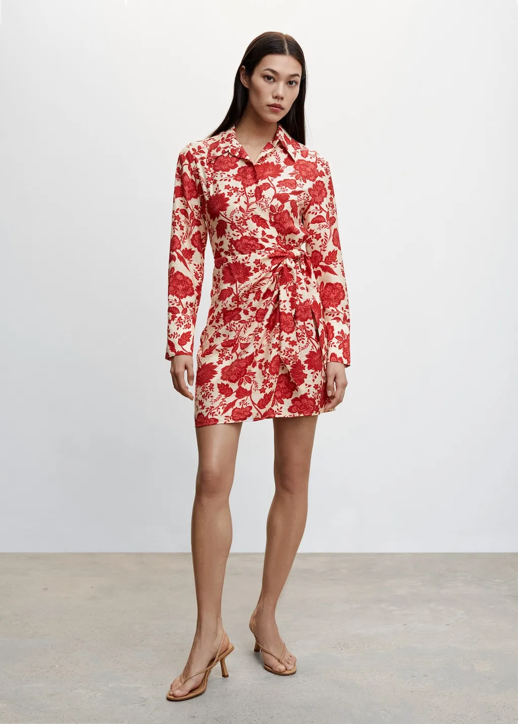 Vestito floreale incrociato