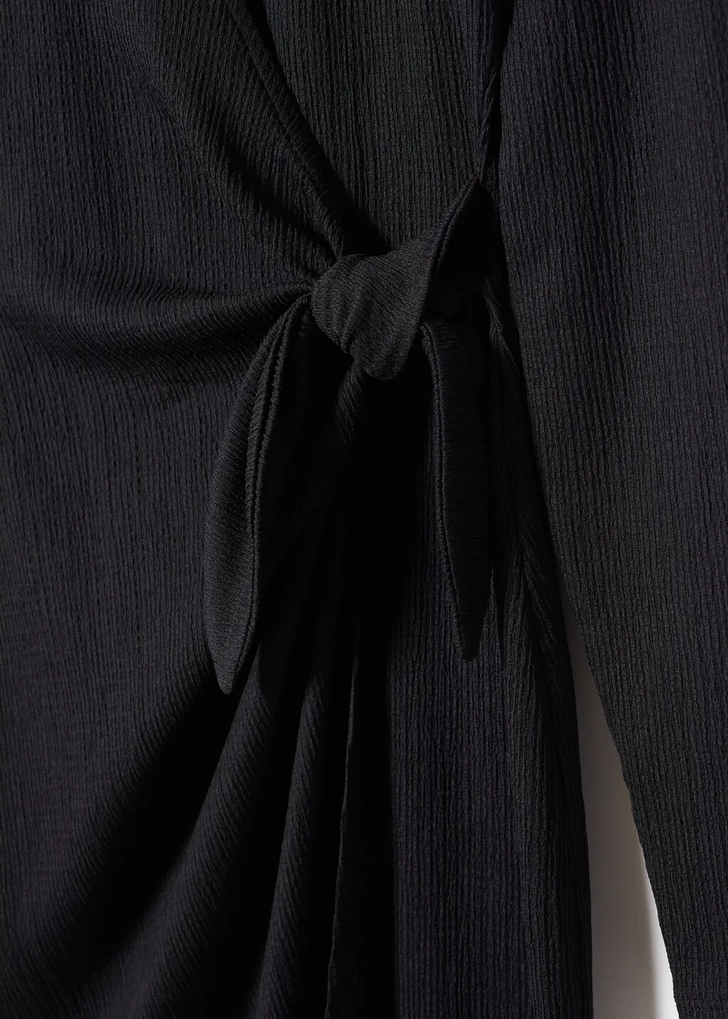 Vestito incrociato fiocco