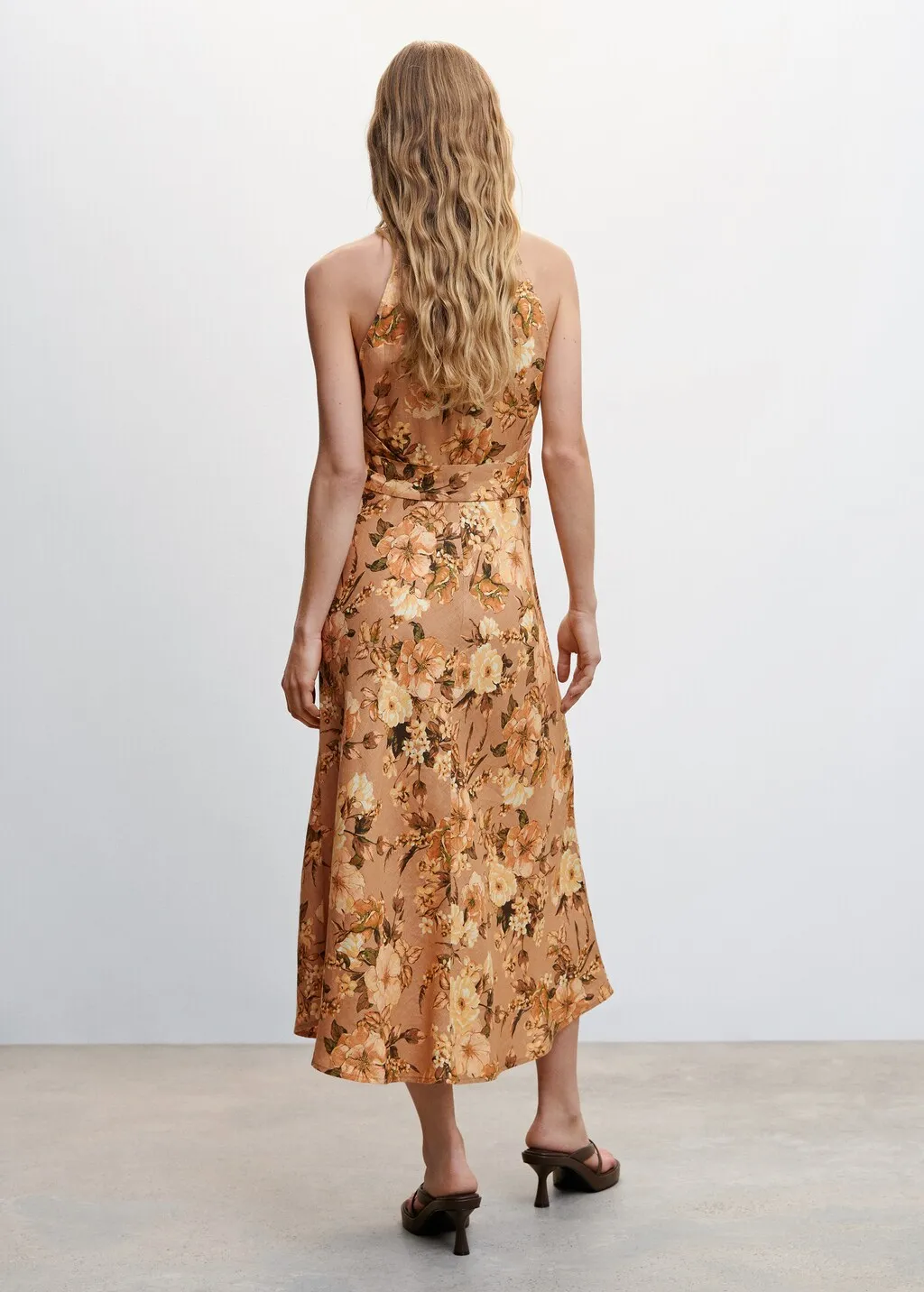 Vestito lino fiori