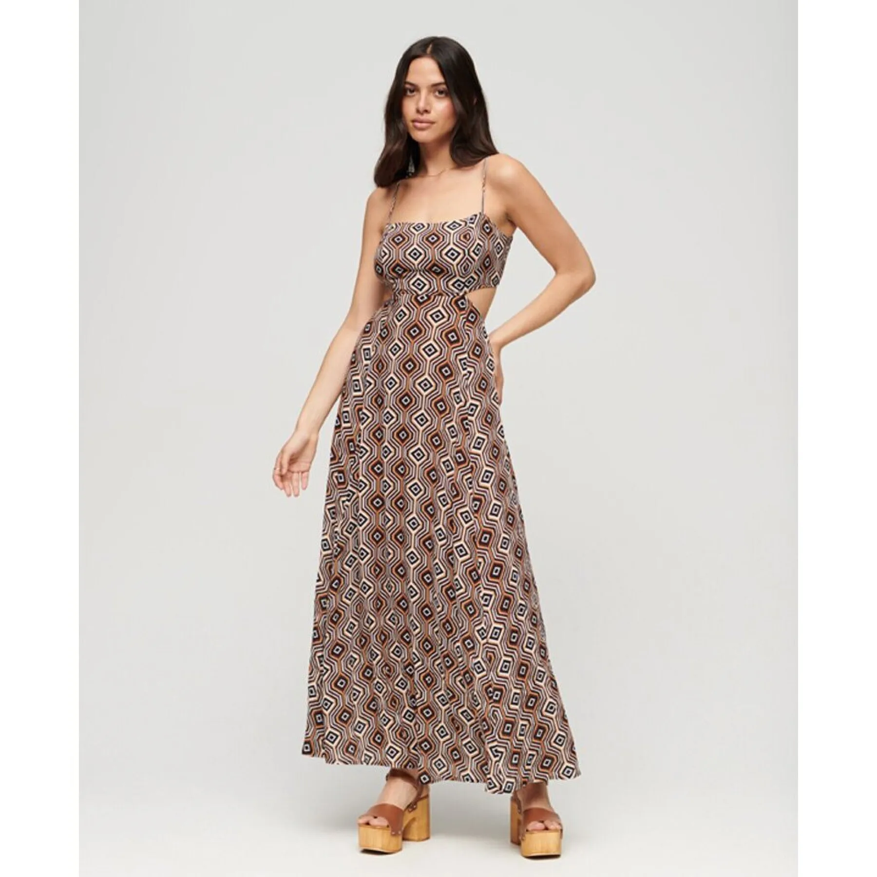 Vestito lungo da donna con schiena traforata Superdry