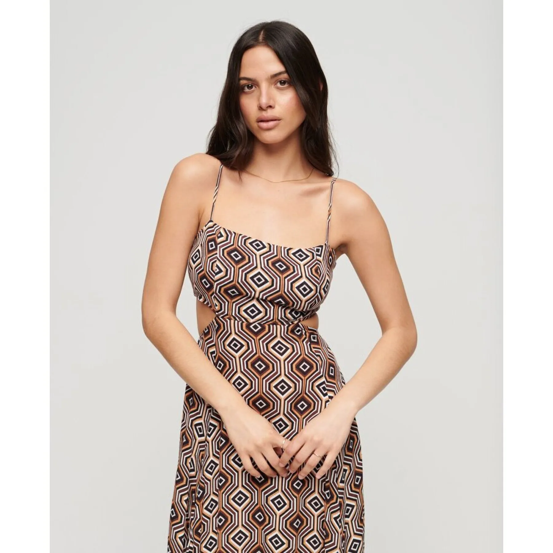 Vestito lungo da donna con schiena traforata Superdry