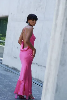 VESTITO LUNGO FUCSIA