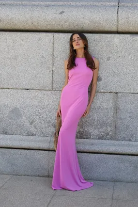 VESTITO LUNGO ROSA