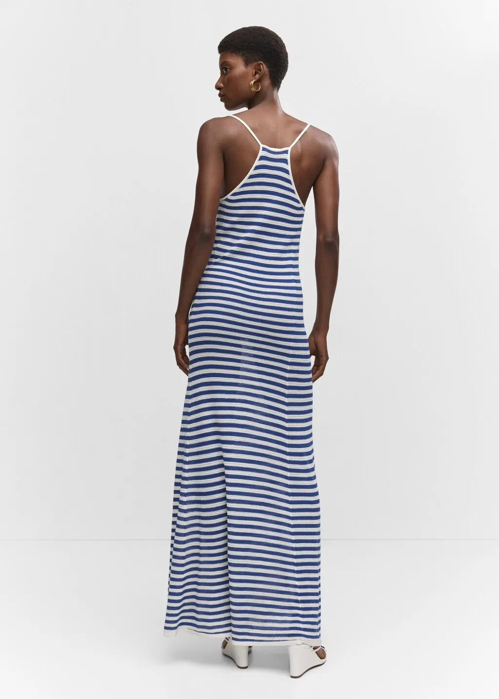 Vestito maglia righe