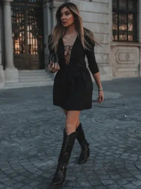 VESTITO NERO CORTO