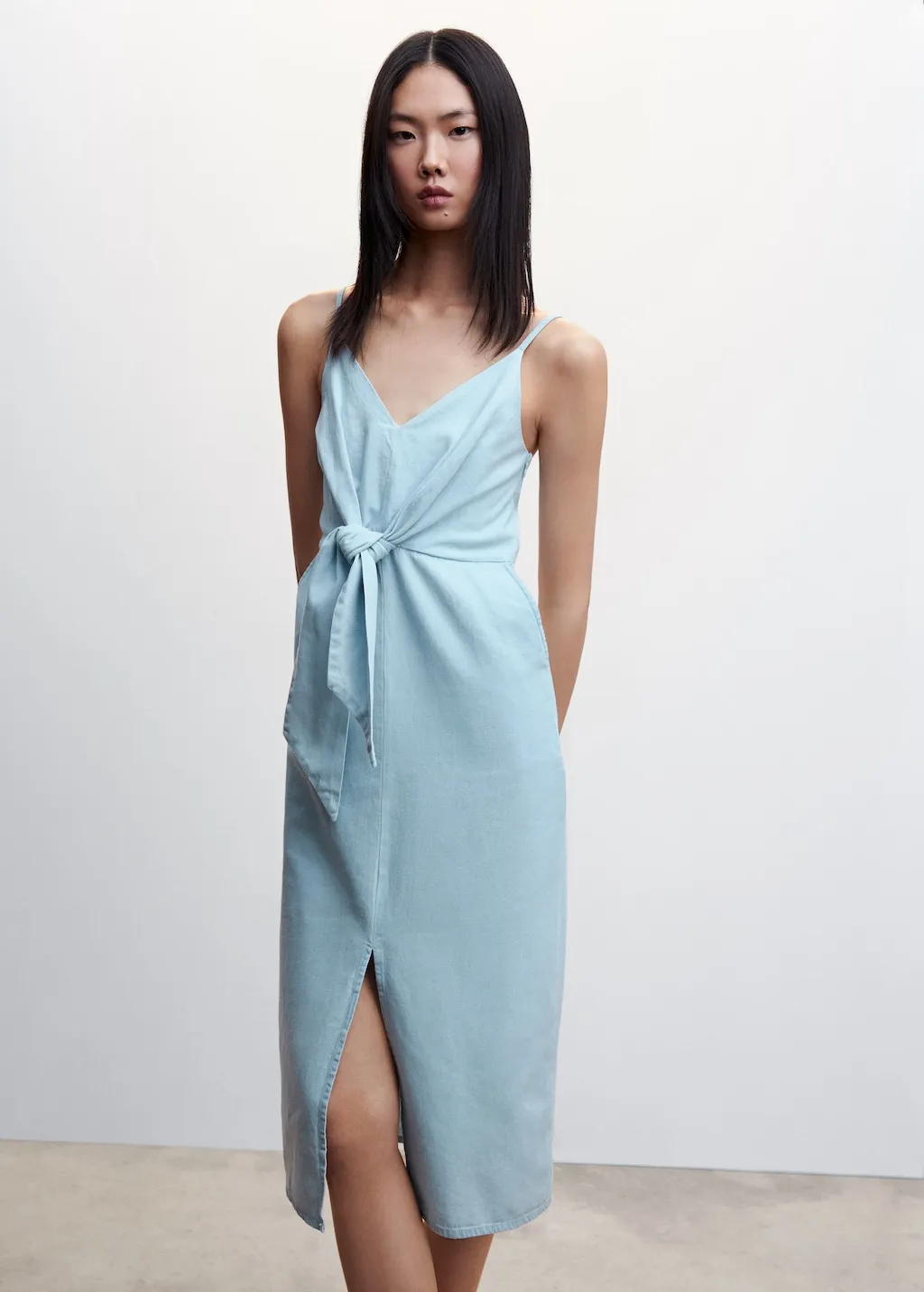 Vestito nodo Tencel