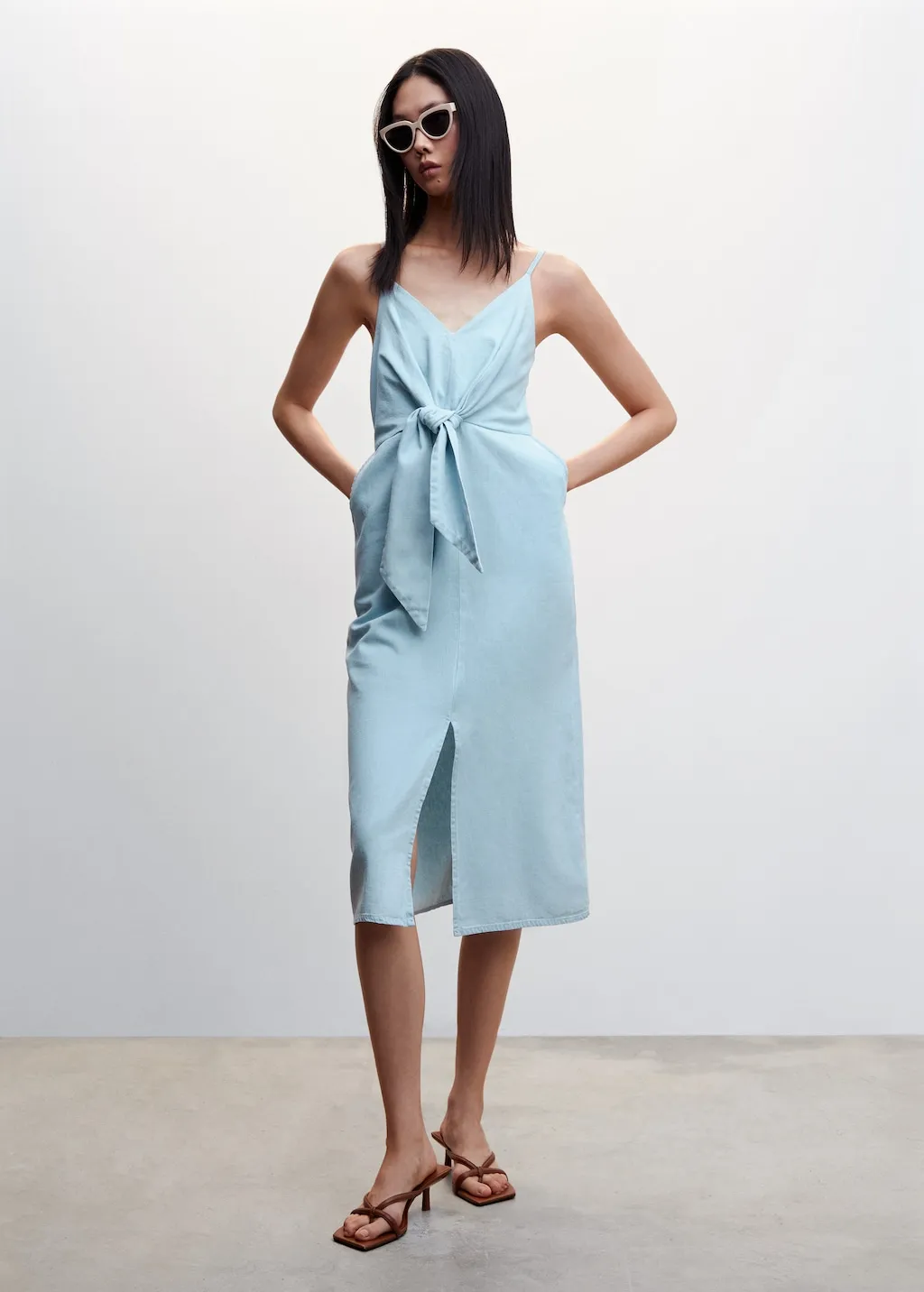 Vestito nodo Tencel