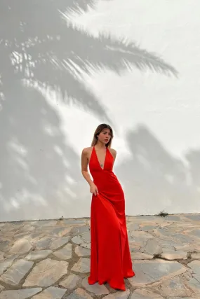 VESTITO ROSSO LUNGO