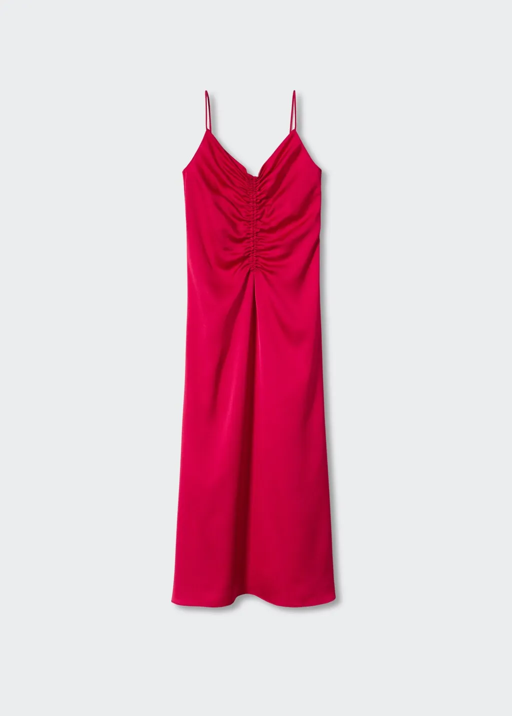 Vestito satinato increspato