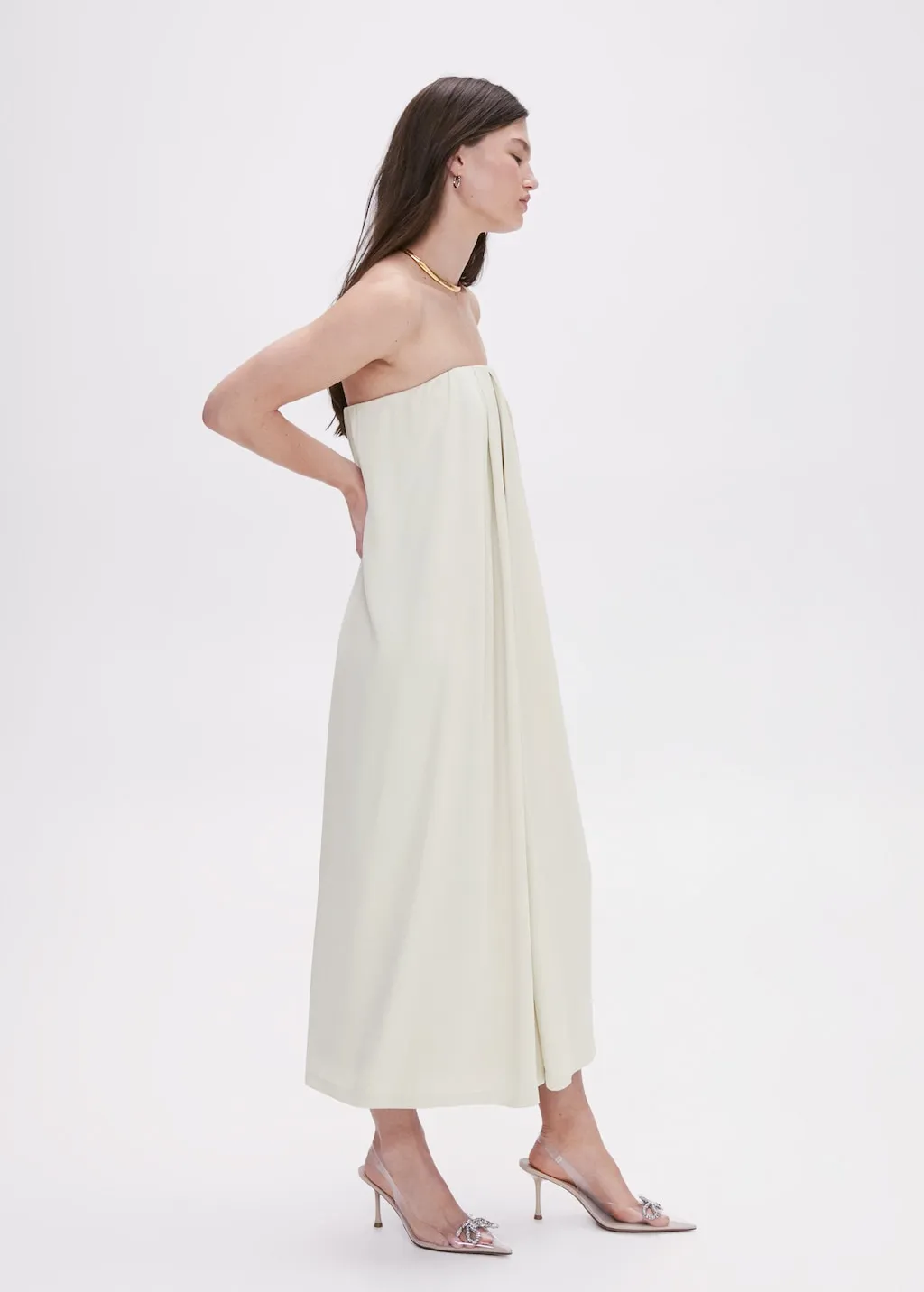 Vestito senza spallini