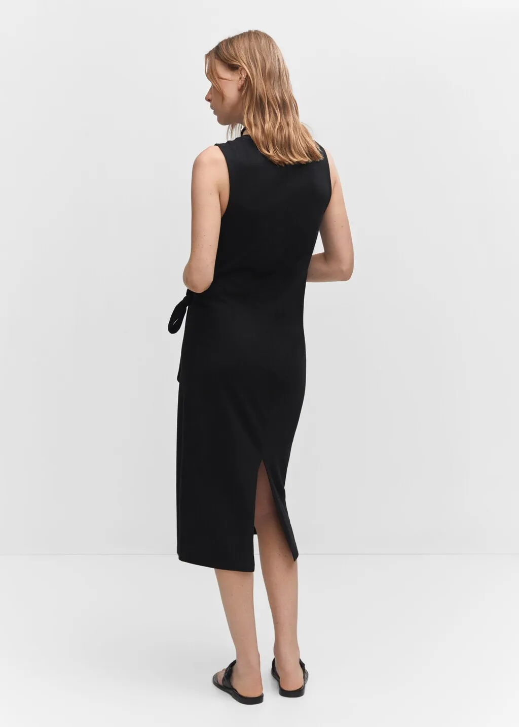 Vestito spacco fiocco