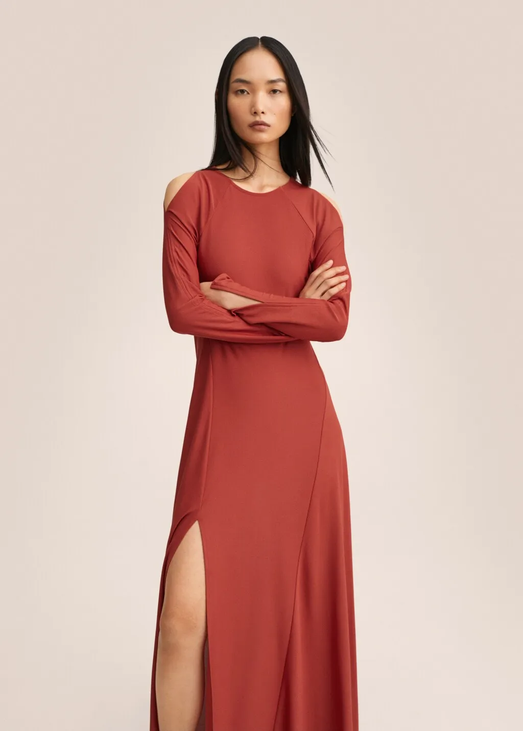 Vestito spacco laterale