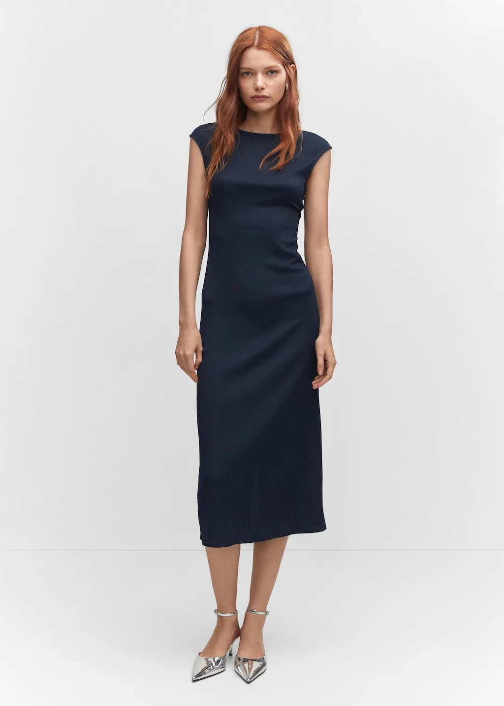 Vestito texture spacco