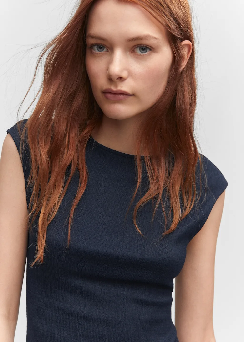 Vestito texture spacco