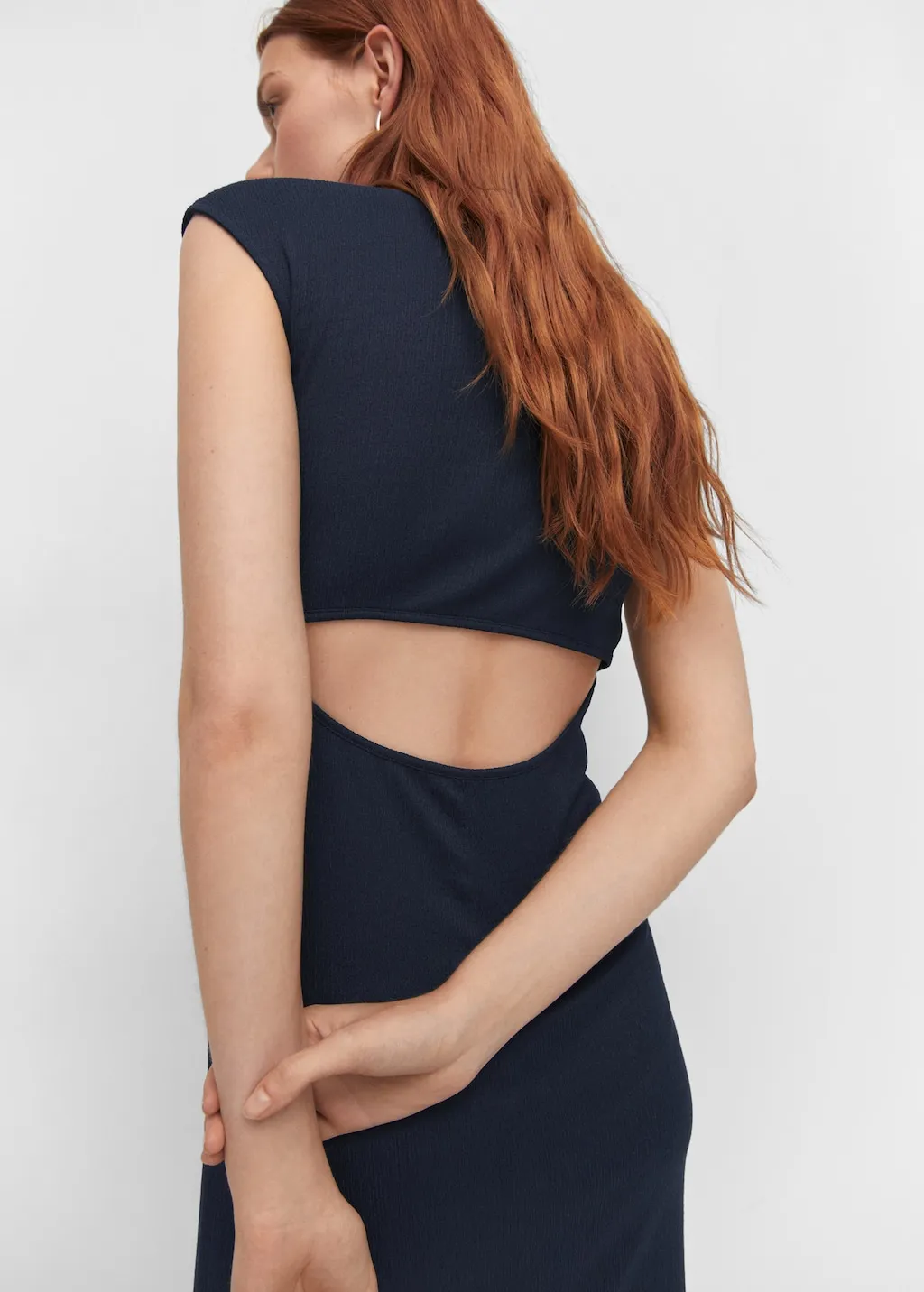 Vestito texture spacco
