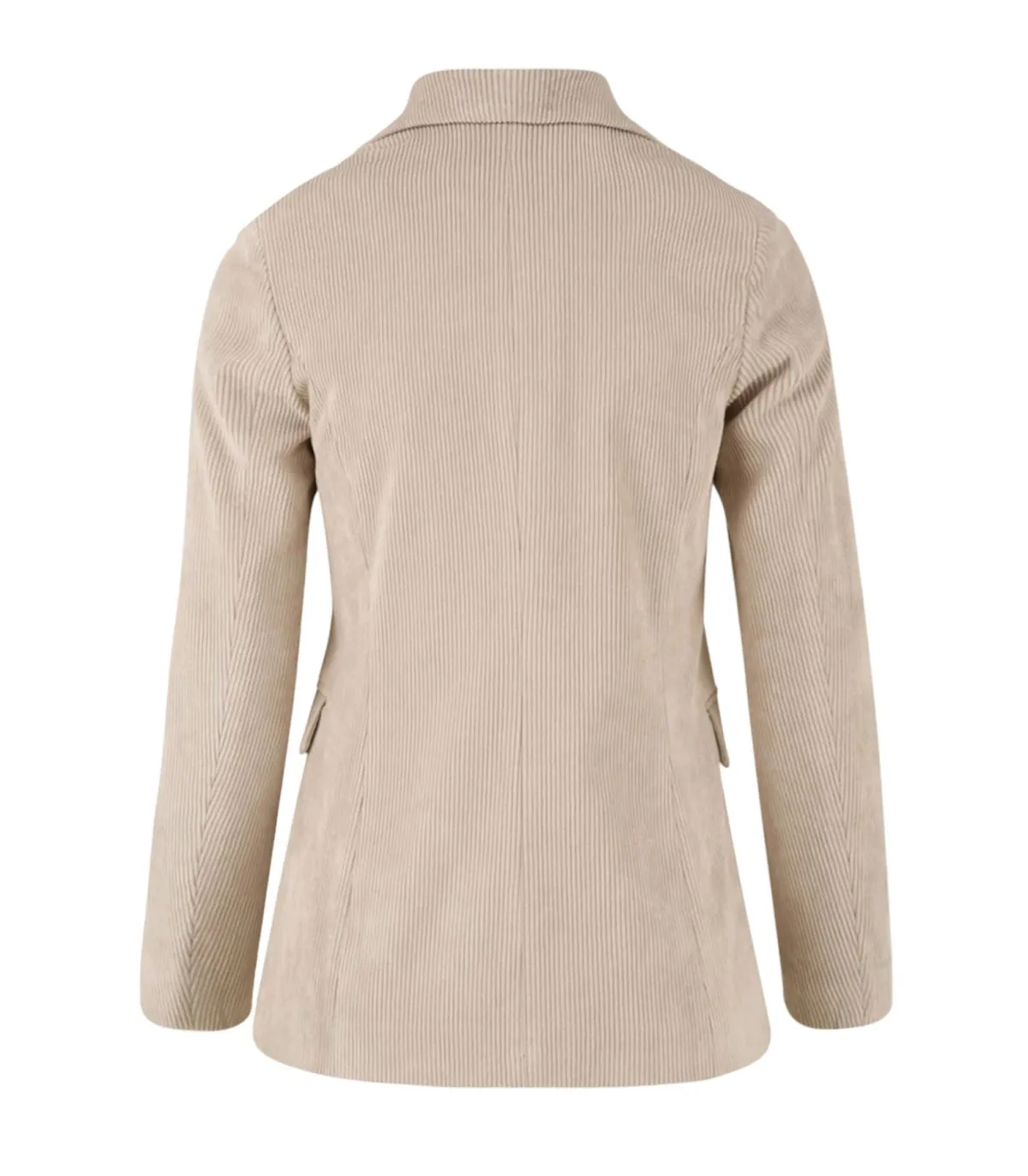 White Wise Donna Abito Completo Tailleur Monopetto In Velluto A Coste