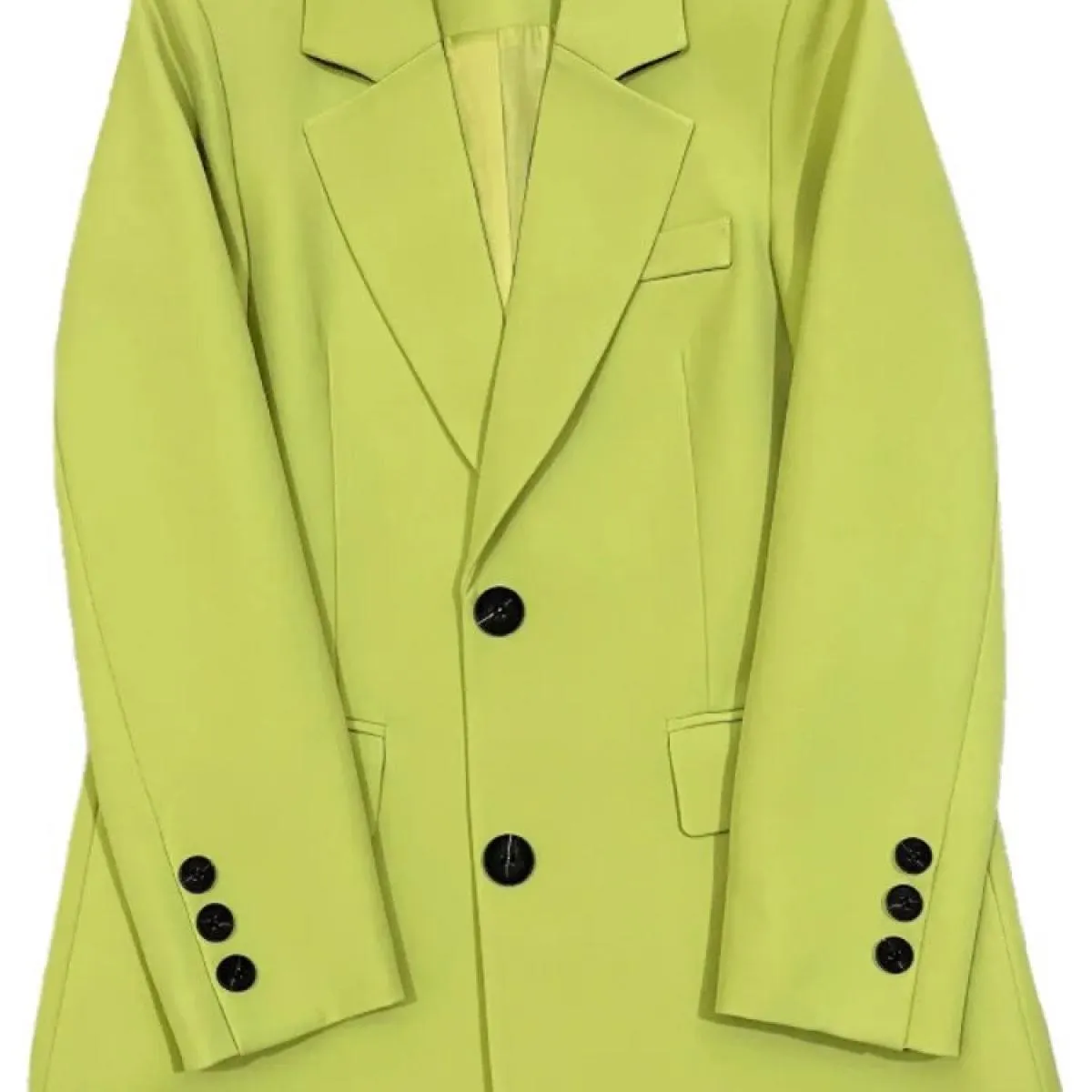 Xfpv Abito Verde Erba Top Donna Single Breated Manica Lunga Giacca Cappotto Giacca 2023 Moda Nuova Tendenza Primavera Autunno Sm