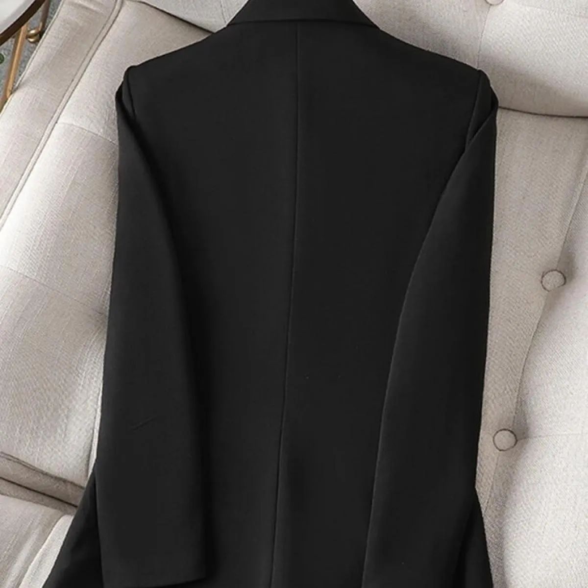 Xfpv Giacca da Cappotto con Temperamento a Maniche Lunghe Slim Monopetto da Donna con Bottone Singolo Moda Nuova Marea Autunno 2