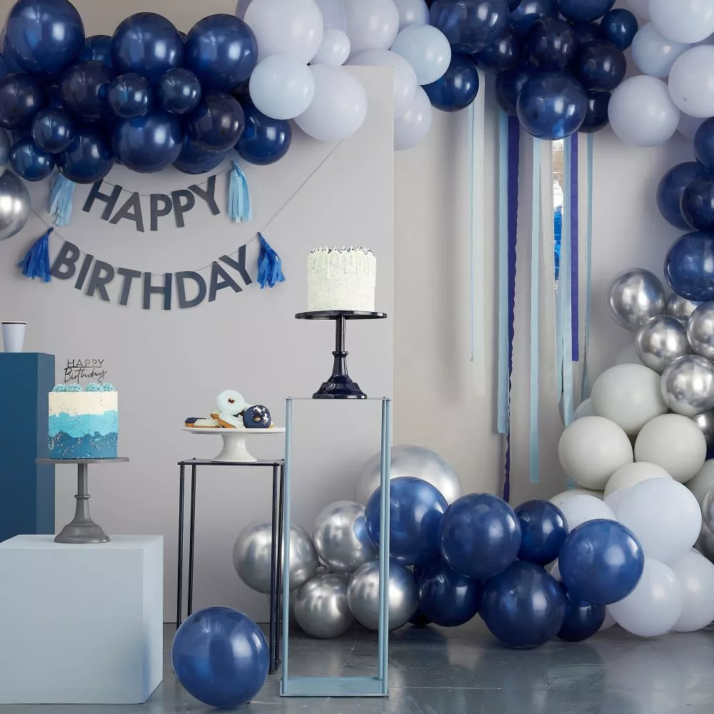 XX Tovaglioli blu Happy 21th Birthday