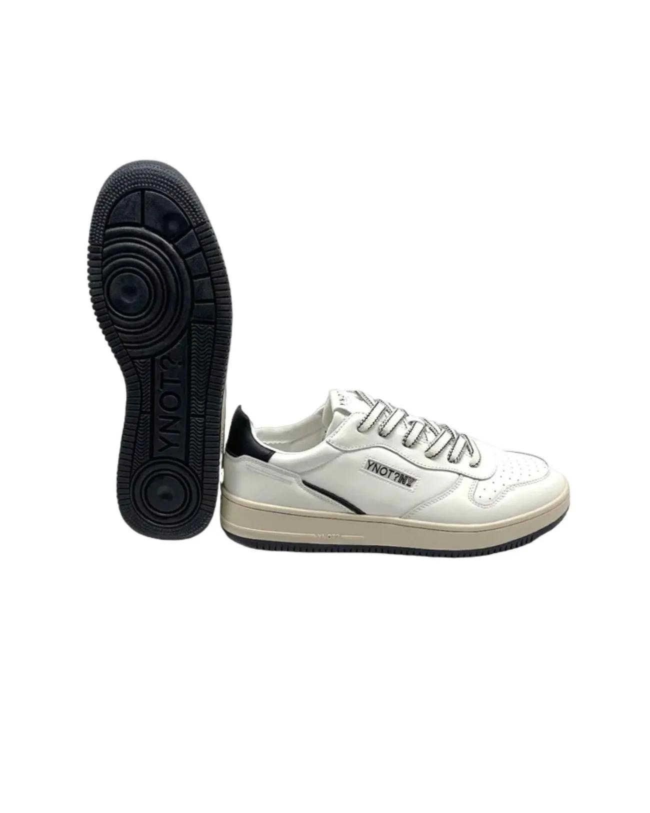 Ynot - Sneakers uomo in pelle con inserti a contrasto blu New York | Studioarch.com
